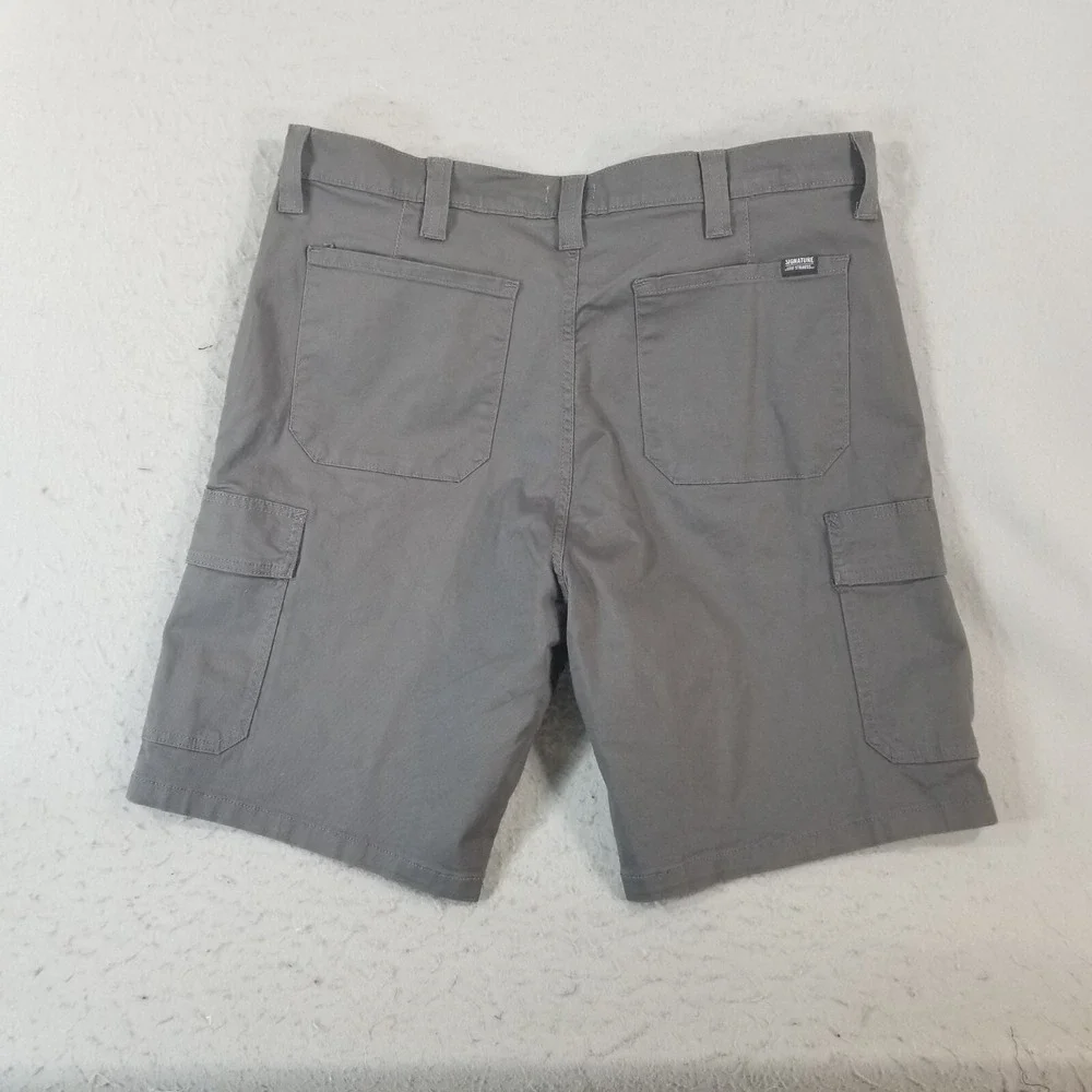 Levi's signature cargo hiking shorts men's 40 x 9.5 Gray Flex stretch outdoor